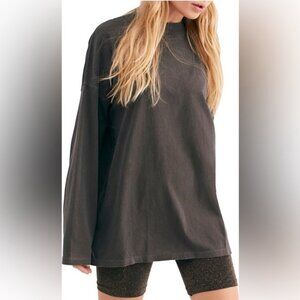Free people Dark Grey We The Free Shirt XS🖤